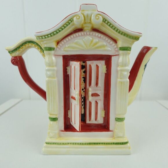 Department 56 Storybook Hickory Dickory Dock Hand Painted Tea Set Vintage - Picture 4 of 16